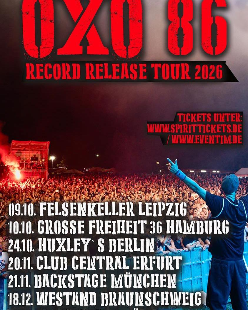 Oxo 86 Record Release Tour Poster 2026–2027